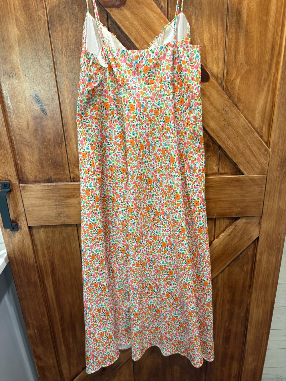 Princess Polly Floral Maxi Dress in Orange, Pink & Green 8 - Picture 4 of 4